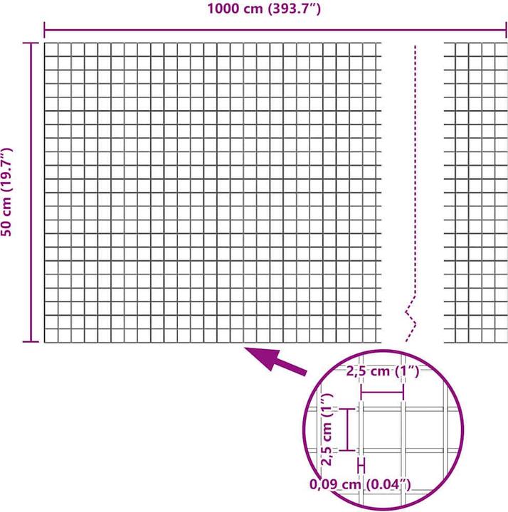 Produktbild vidaXL Aussenbarriere