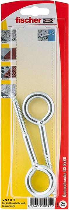 Fischer Eye bolt GS (Ø x L) 8 mm x (2 pcs.)