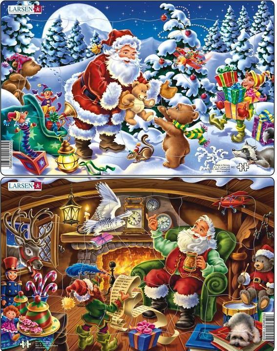Immagine prodotto Larsen Puzzle - Gioia di Natale (set di 2 midi) (26 pezzi)