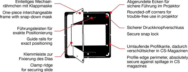 Produktbild Kaiser Fototechnik Kaiser Diarahmen CAM/CS