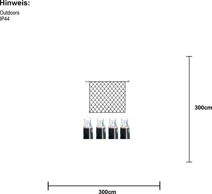 Image du produit Star Trading Guirlande lumineuse sur filet Extra System LED (3 m)