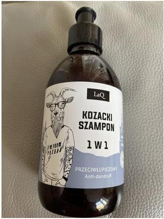 Actual product image LaQ Cossack Shampoo 1in1 tea tree anti-dandruff shampoo and twelve herb complex (300 ml, Liquid shampoo)