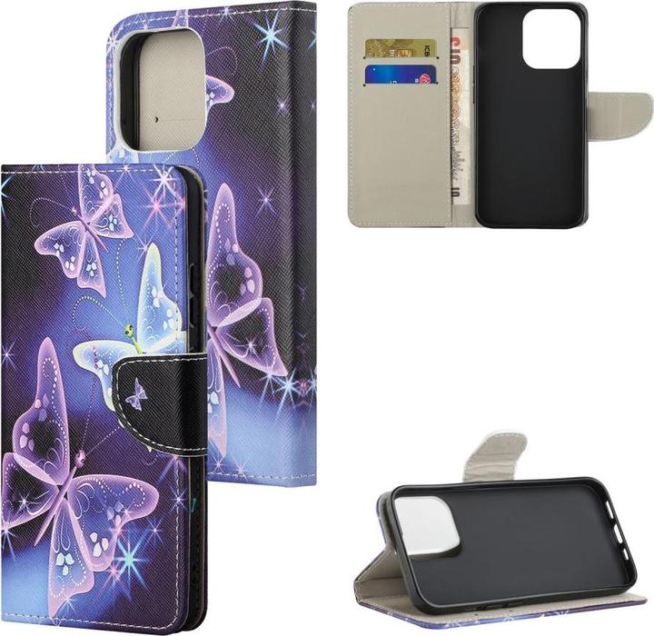 Immagine prodotto Ueli Express Custodia a libro per iPhone 13 con portacarte a farfalla (Apple iPhone 13)