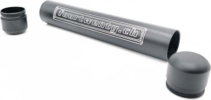 Produktbild BestV Fourtwenty Smellproof Metal Tube Big Black 15.8 x 2.3 cm