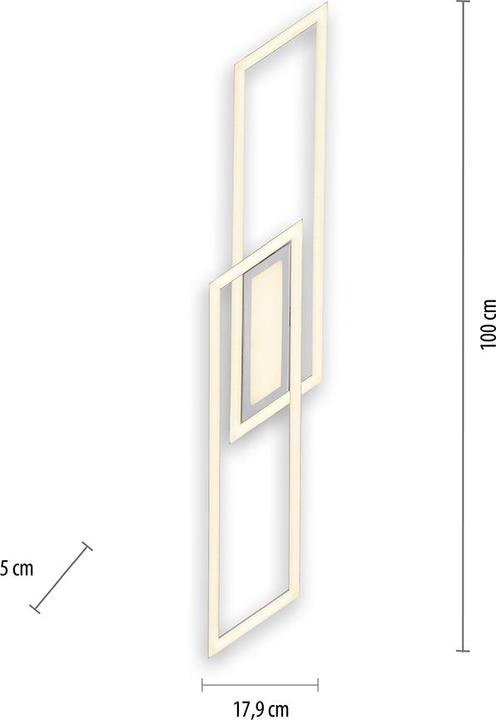 Produktbild Selltec LED Deckenleuchte MINCIO Serienschalter, getrennt schaltbar, warmweiss Licht (5600 lm)