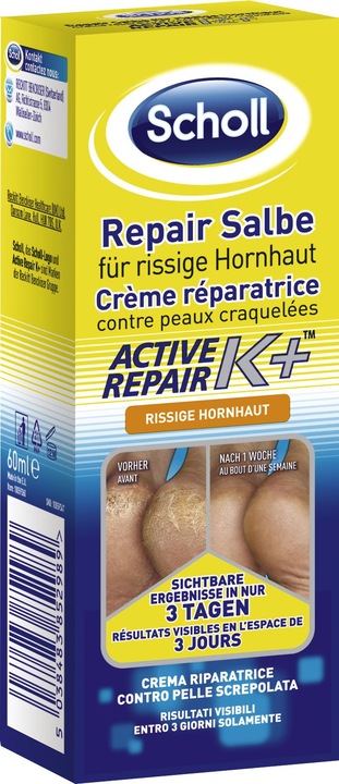Immagine prodotto Scholl Unguento di riparazione per cornea incrinata (Crema piedi e gel piedi, 60 ml)