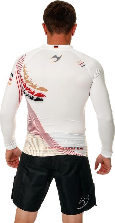 Actual product image Ju-Sports Rashguard Pro C18 Germany short sleeve white (L)