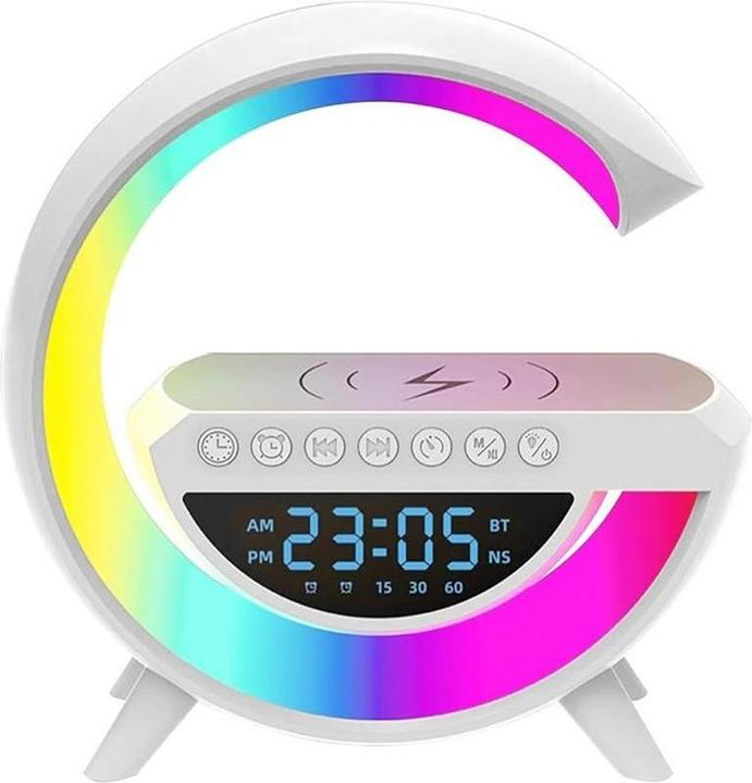 Image du produit Cbx Lampe de charge moyenne sans fil, chargeur sans fil, veilleuse à LED, lampe de chevet, réveil (15 W)