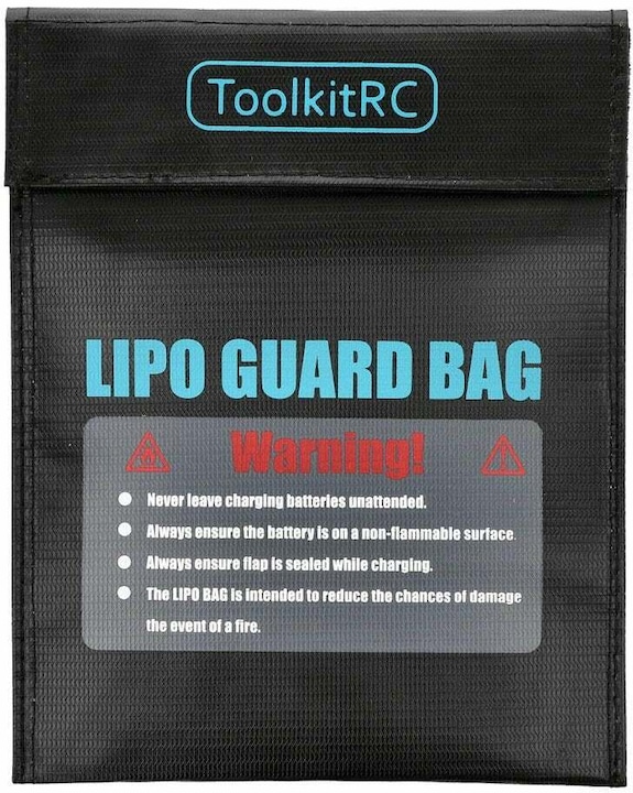 Toolkitrc LiPo-Tasche small 230 x 180 mm, Tiefe: 230 (23 cm, 18 cm)