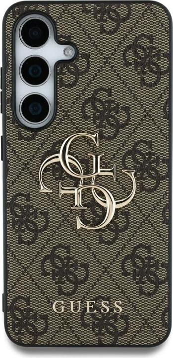 Produktbild Guess PU 4G Metal Logo Case für Samsung Galaxy S25 Ultra - brown (Samsung Galaxy S25 Ultra)