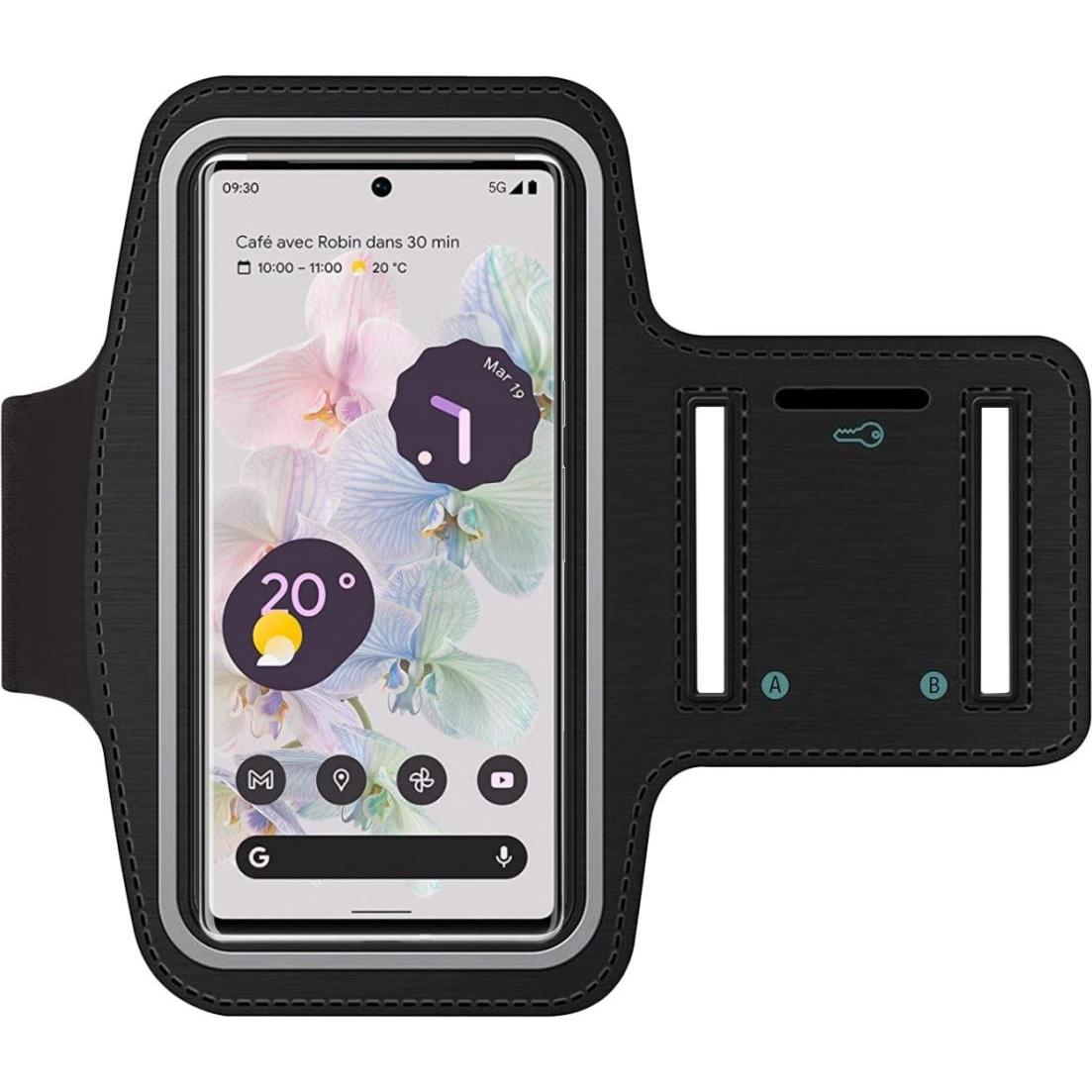 SmartFitness Google Pixel 6a Handy Sport Armband, Smartphone Sportarmband, Schwarz