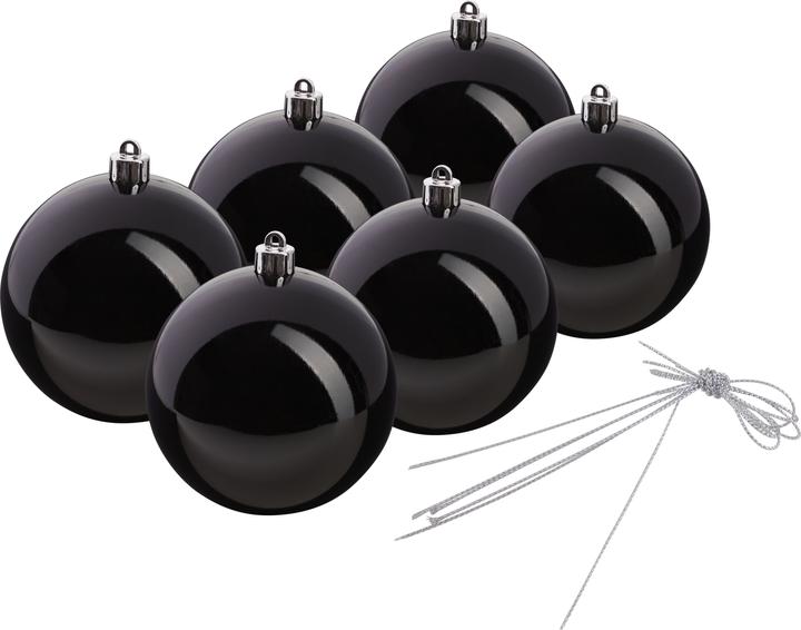 Othmar Weihnachtskugeln aus Kunststoff, 6 Stück, Ø 100 mm (6x)