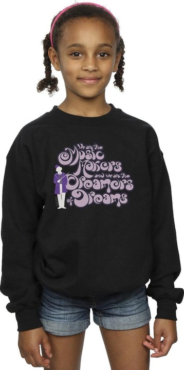 Produktbild Willy Wonka & the Chocolate Factory Dreamers Text Sweatshirt Mädchen (152, 158)
