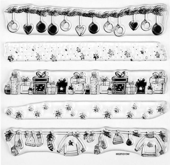 Produktbild Rayher Clear Stamps "Weihnachtsbordüren"