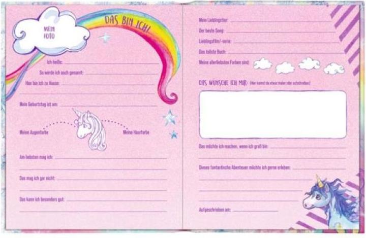 Actual product image Freundebuch: Einhorn-Paradies (German, Monika Finsterbush, 2020)