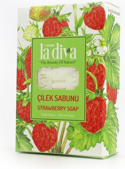 Produktbild La Diva Erdbeerseife 100 g - (Hartseife)
