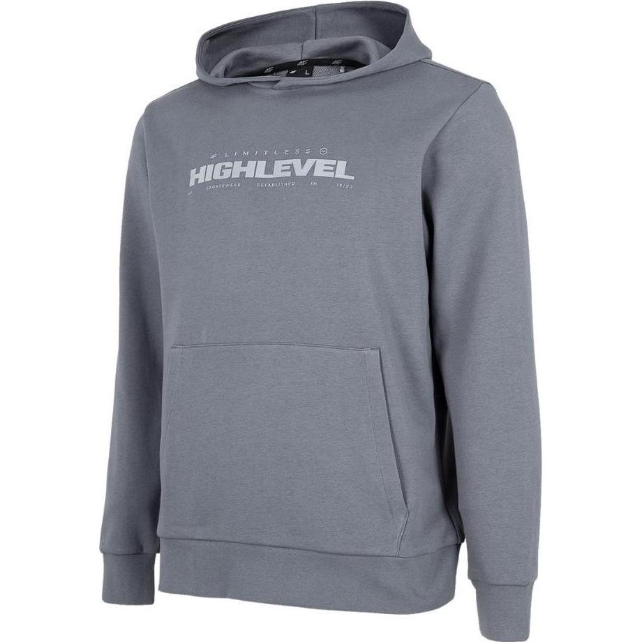 4F, Herren, Pullover, Herren Sweatshirt Denim H4Z22 BLM015 32S XL, Grau, (32)