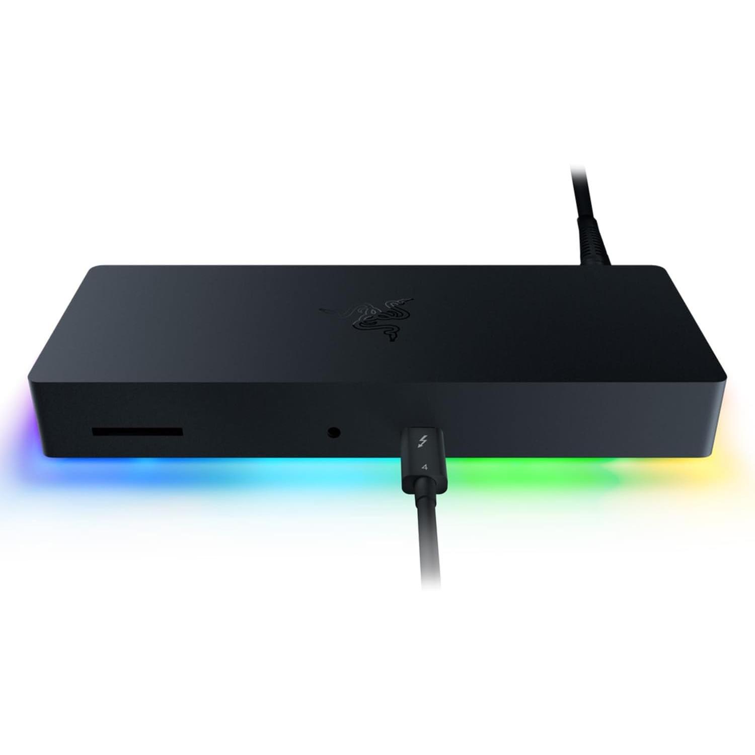 Razer Thunderbolt 4 Dock (Thunderbolt, 10 Ports), Dockingstation + USB Hub, Schwarz