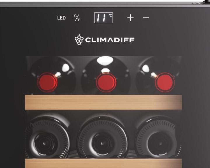 Image du produit Climadiff Weinkühlschrank CUVEE18 Freistehend, 1 Zone, 18 Flaschen