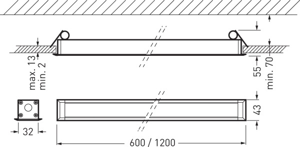 Image du produit Trilux Luminaire encastré à LED TRIL (1650 lm)