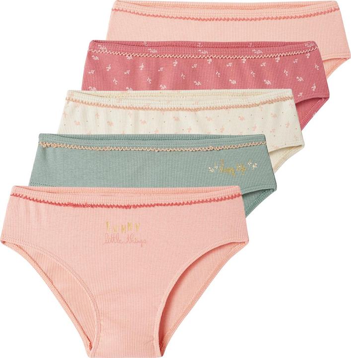 Immagine prodotto Vertbaudet 5er-Pack Mädchen Slips, Ripp (98, 104, Confezione da 5 pezzi)
