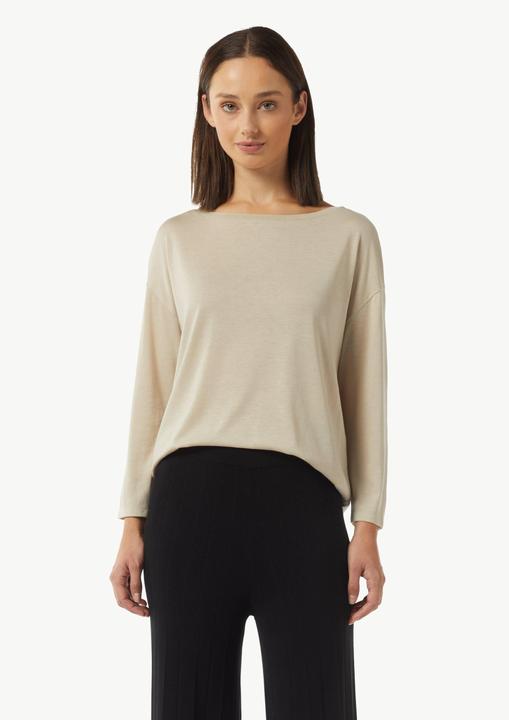 Produktbild Comma T-Shirt Longsleeve aus Strickjersey mit U-Boot-Ausschnitt (34)