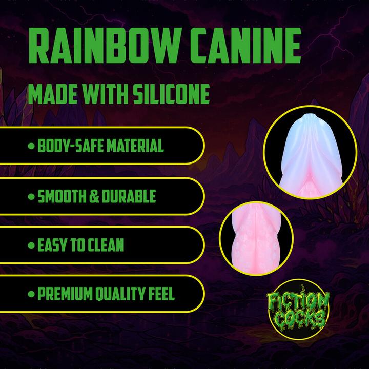 Produktbild Ouch! Rainbow Canine - Silicone Butt Plug - Rainbow