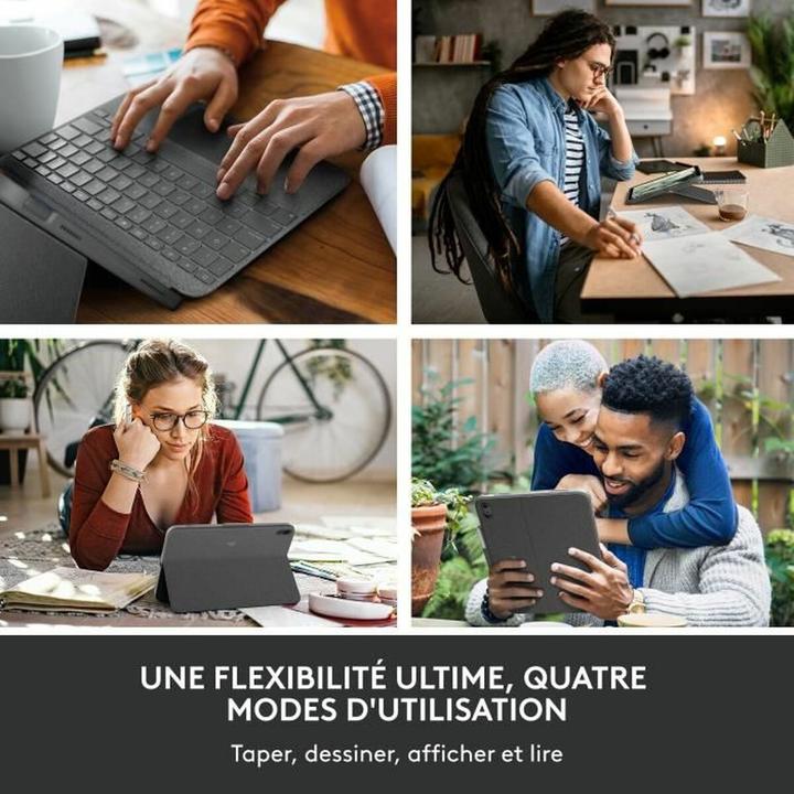 Image du produit Logitech Combo Touch Pour Ipad (10th Gen) (FR, iPad 2022 (10e génération))
