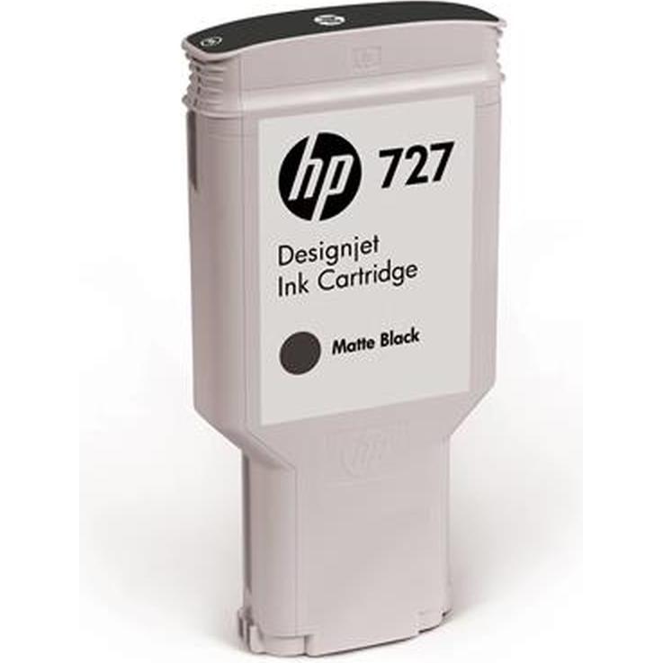 HP 727 (C1Q12A) Originalpatrone schwarz / DesignJet T1500 T1500 T250 / 300 ml (BK) (C1Q12A)