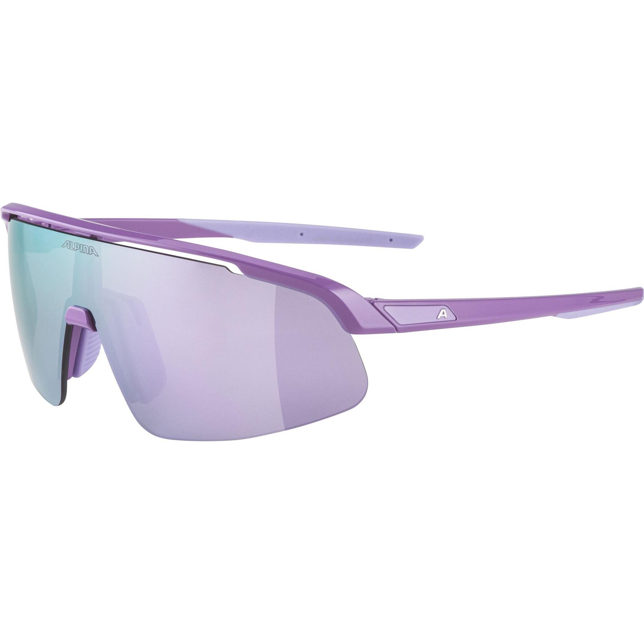 Alpina Unisex Bambino Viola Occhiali Sportivi, Turbo Pro Youth (Lucentezza Ai Frutti Di Bosco, Purple),