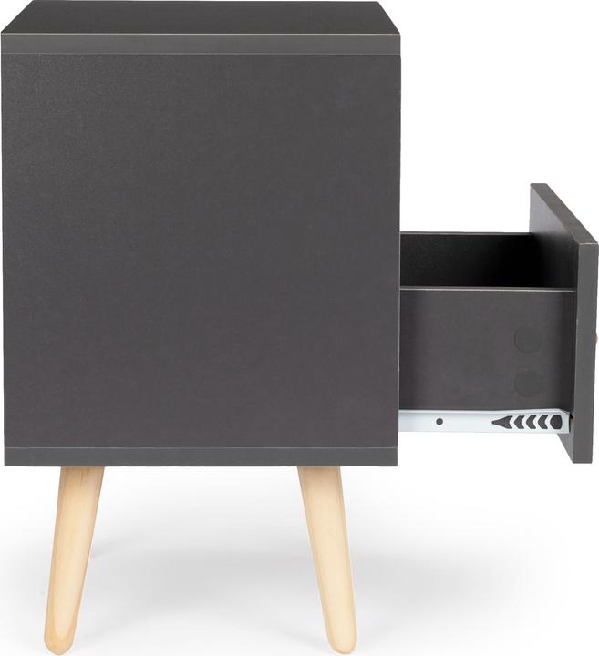 Produktbild Modernhome Nachttisch mit Schublade – Nightstand (40 x 30 x 49 cm)