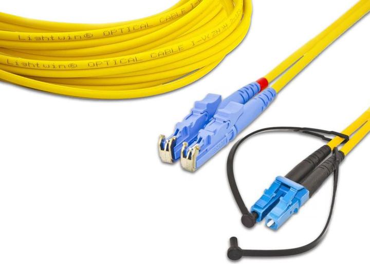 Produktbild Lightwin LWL-Patchkabel LC-LC, Multimode, OM4, 25cm (CAT8.2, 0.25 m)