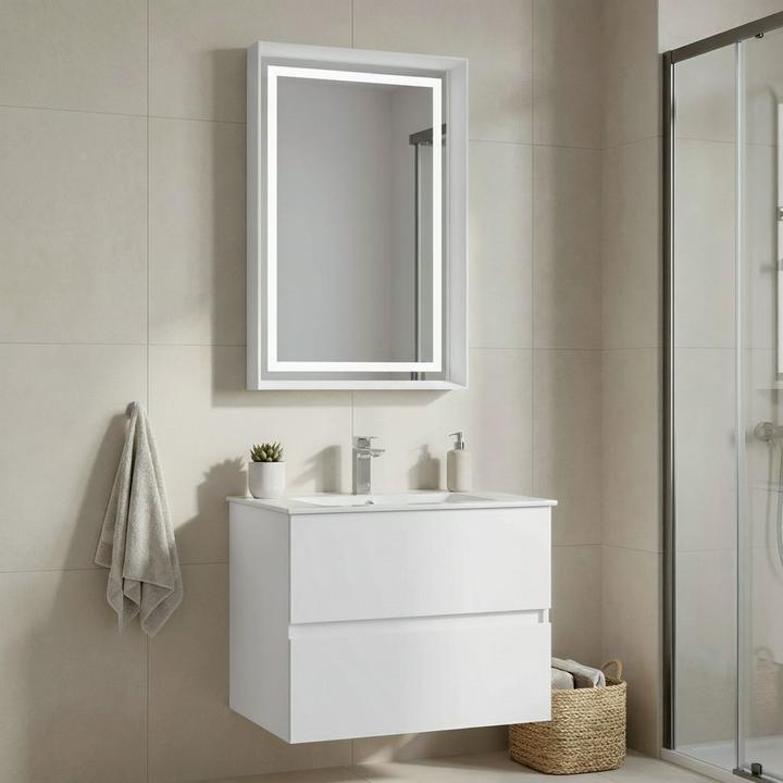 Produktbild Homitis Nest 71 v2 Bathroom Cabinet With Sink & Mirror Set (2 Pieces)