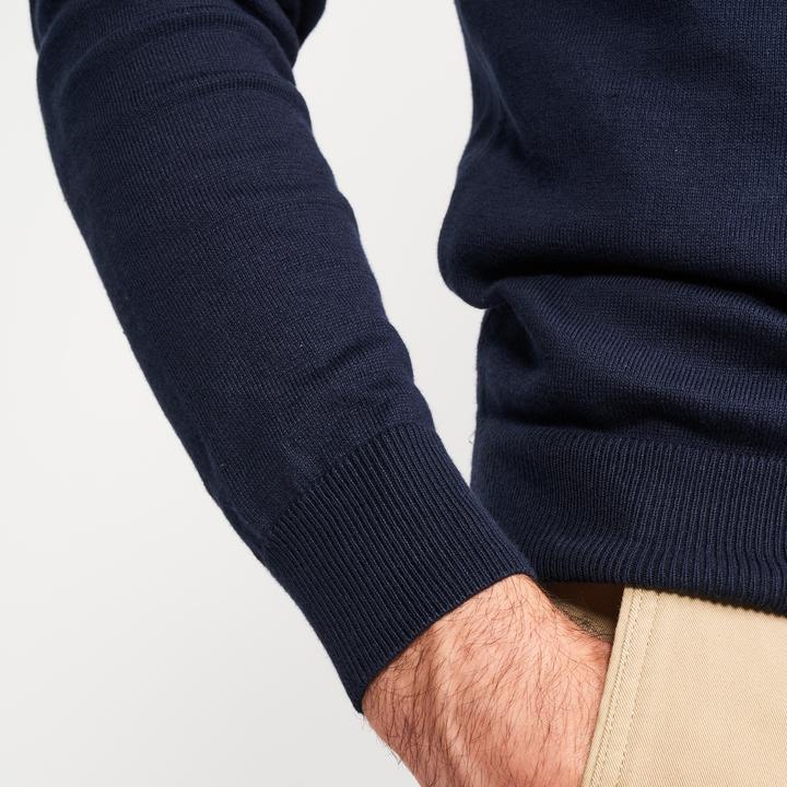 Image du produit Inesis Pulls de golf en coton col V pour hommes - CW100 bleu marine