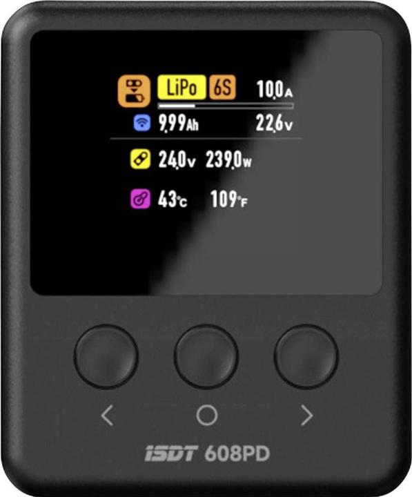 Isdt 608PD Smart Modellbau-Multifunktionsladegerät 10 A LiFePO, LiPo, LiHV, NiM
