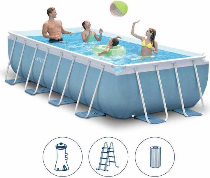 Produktbild Intex Prism Frame Rectangular Set (400 x 200 x 100 cm)