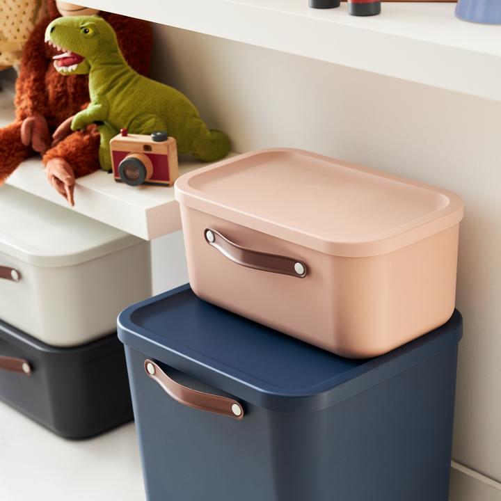 Actual product image Rotho Storage box Maloja 40 l, Midnight Blue (40 l)