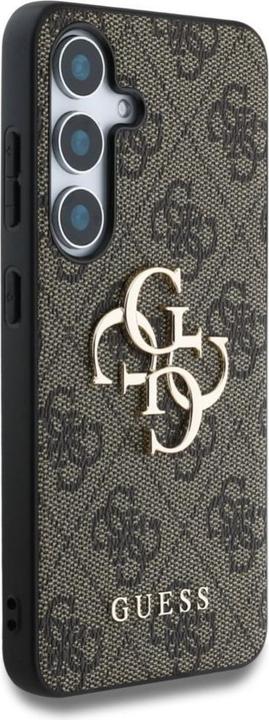 Actual product image Guess PU 4G Metal Logo Case für Samsung Galaxy S25 - brown (Samsung Galaxy S25)