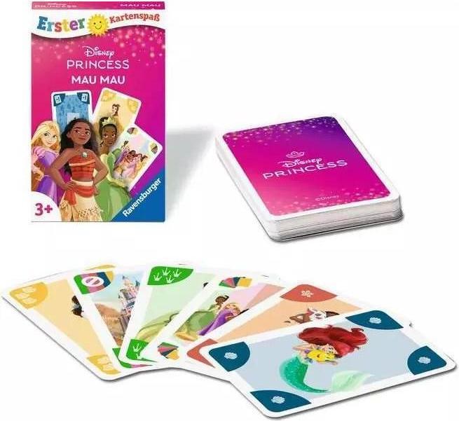 Image du produit Ravensburger 24709 - Disney Princess Mau Mau - Le jeu de cartes classique pour 2-4 enfants à partir de 3 ans (Allemand)