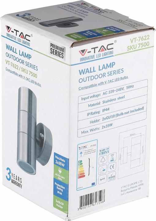 Produktbild V-TAC Leuchten Surfaced lighting spot Geeignet für die Verwendung innen GU10 (GU10, IP44)