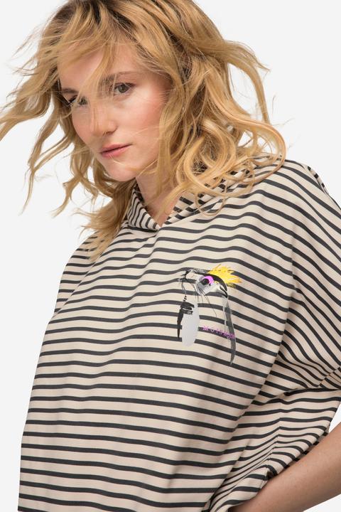 Produktbild Laurasøn Hoodie, Sweater, Ringel, Robbe, Kapuze Halbarm (L)