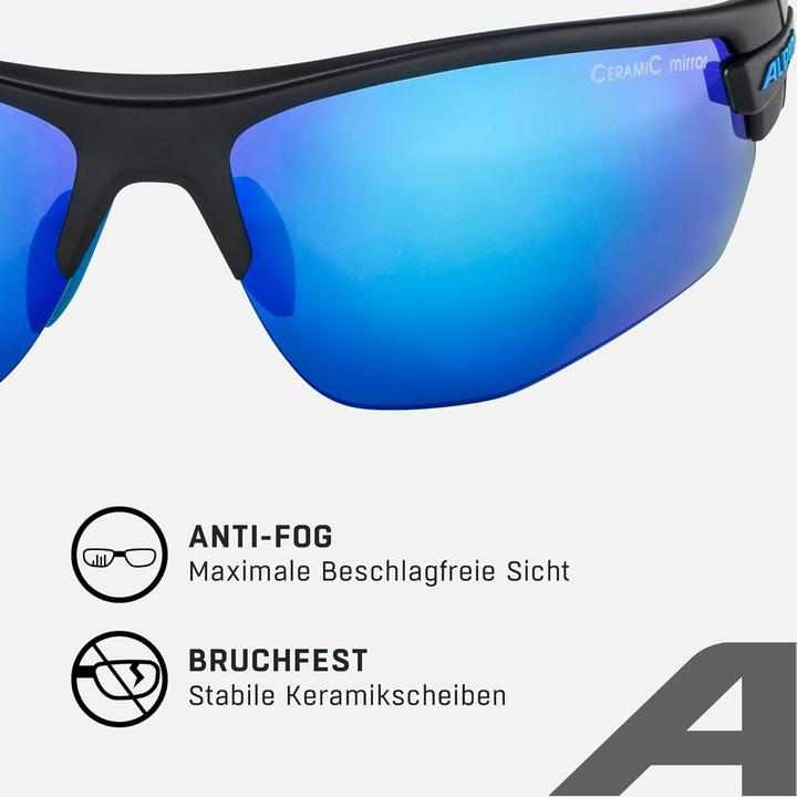 Produktbild ALPINA SPORTS Tri-Scray 2.0 HR (Cyan, Black Matt, Ceramic mirror blue)