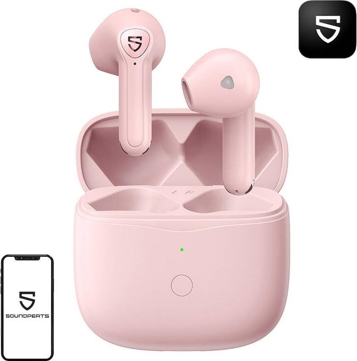 Actual product image Soundpeats Air 3 earphones (Pink) (Wireless)