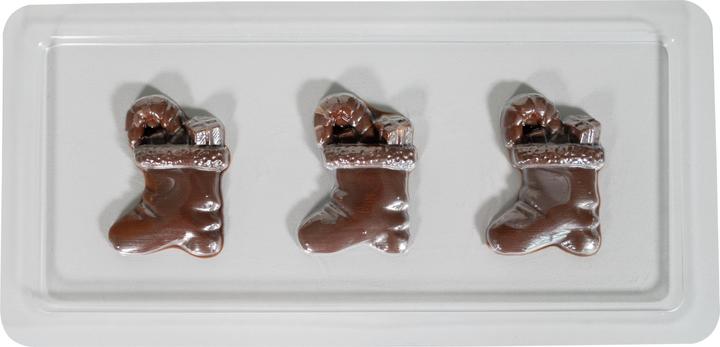 Produktbild Unold Chocolatier Weihnachtsedition 48967 (braun/silber, 25 Watt, 12 weihnachtliche Förmchen) (Schokoladenfondue)