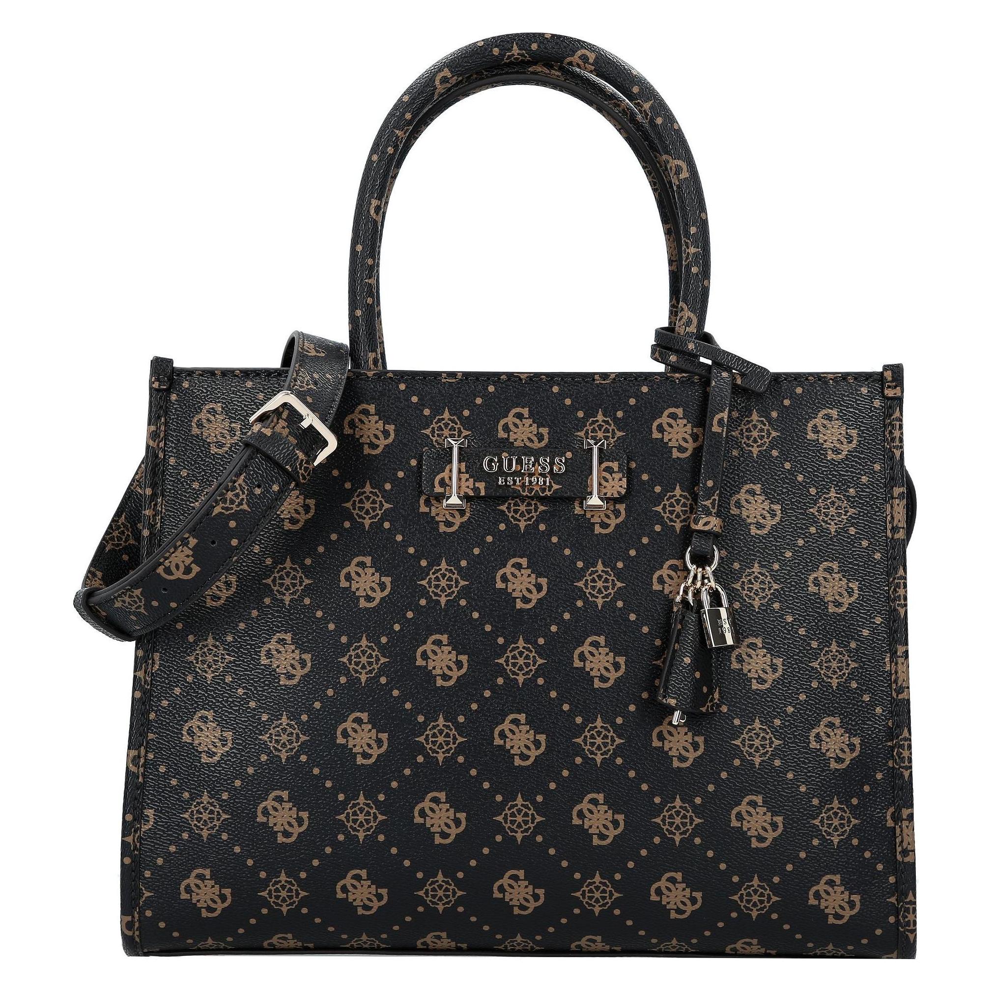 Guess, Vrouwen, Handtas, Silia Handtasche 34 Cm, Bruin