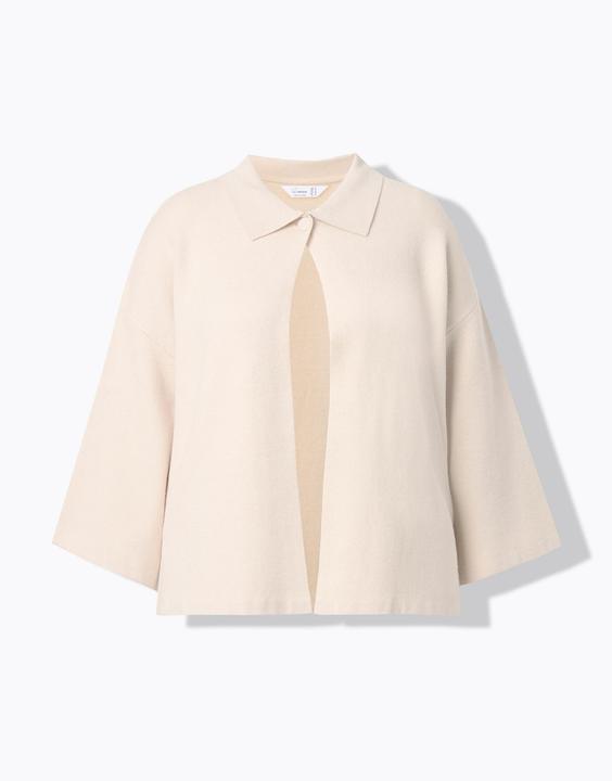 Produktbild Miamoda Strickjacke, Cape-Form, weite 3/4-Glockenärmel (58)