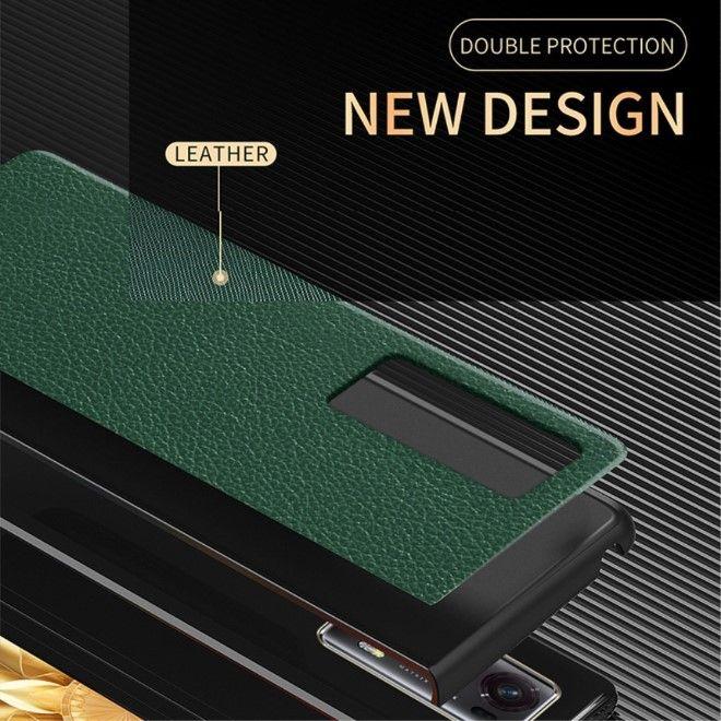 Produktbild MU Classic Kunstleder Hardcase Hülle (Honor Magic V2)