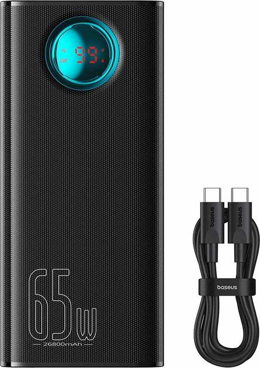 Actual product image Baseus Amblight Digital Display Charger (26800 mAh, 65 W, 99.90 Wh)