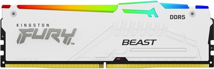 Produktbild Kingston RAM D5 6000 16GB C36 FURY Beast W RGB EX (1 x 16GB, 6000 MHz, DDR5-RAM, DIMM)