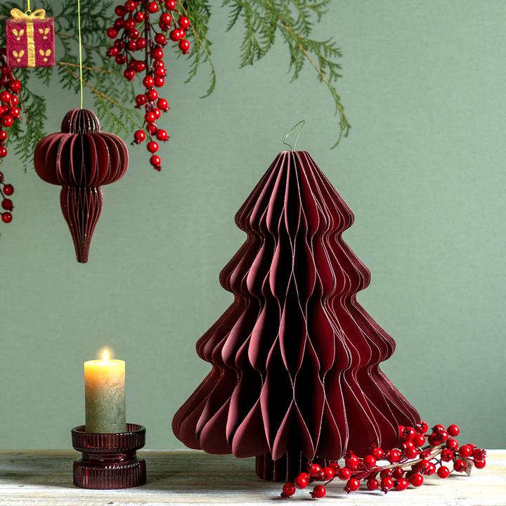 Produktbild Decoris Baum rot 40cm